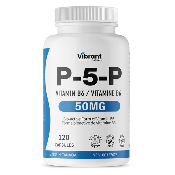 ビタミンp P-5-P, Active B6 (Pyridoxal-5-Phosphate), 50mg, 120 Veg